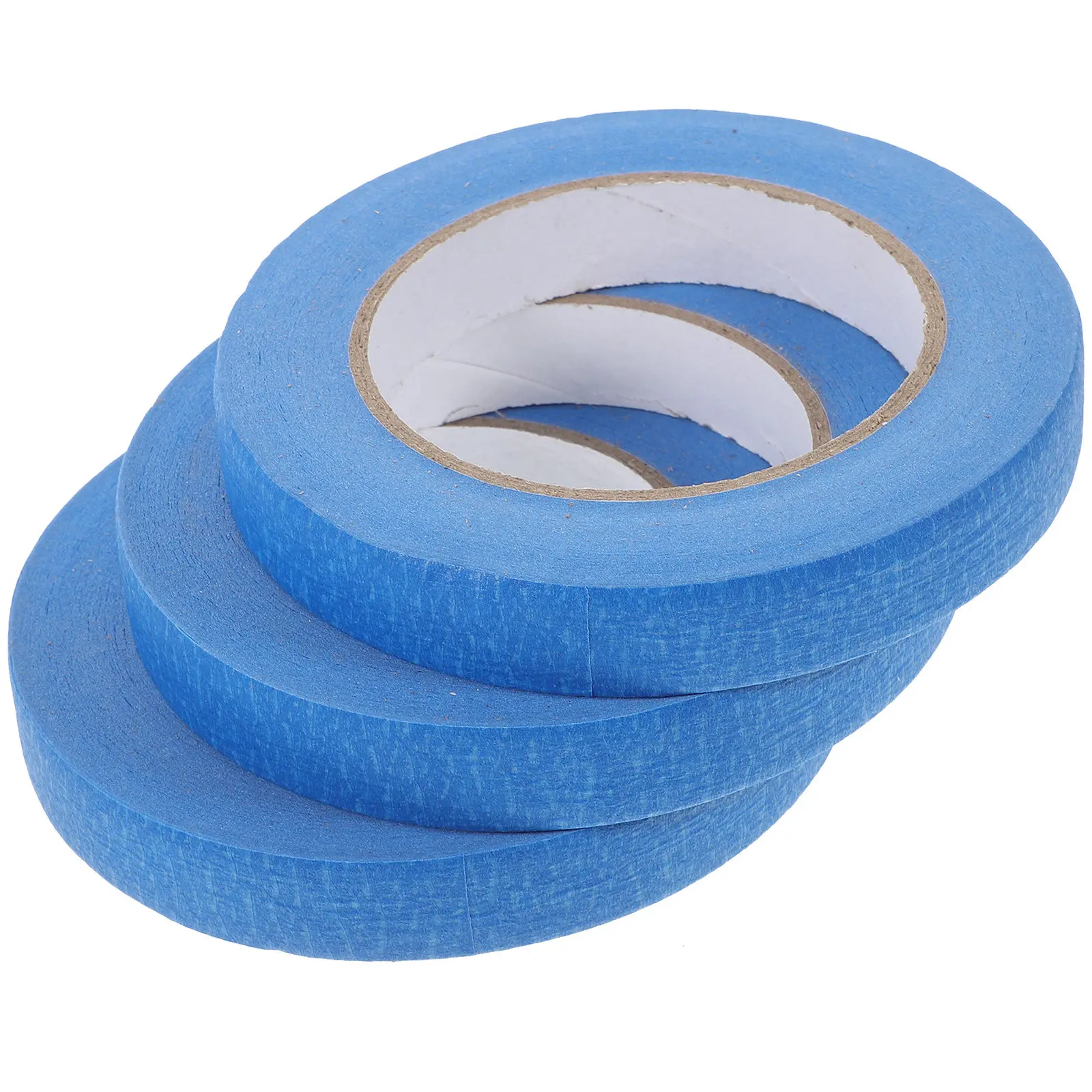 3 Rolls Blue Masking Tape for Painting Crafts DIY Art Projects Clean Removal No Residue Easy Repositionable on Wall Glass Paper