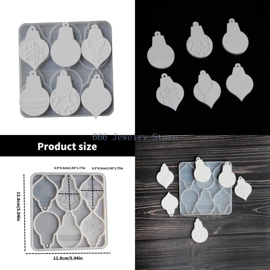 F2TD Flexible Silicone Candle Molds Christmas Label Designs Portable Accessory for Soap Making Plaster Craft Supplies