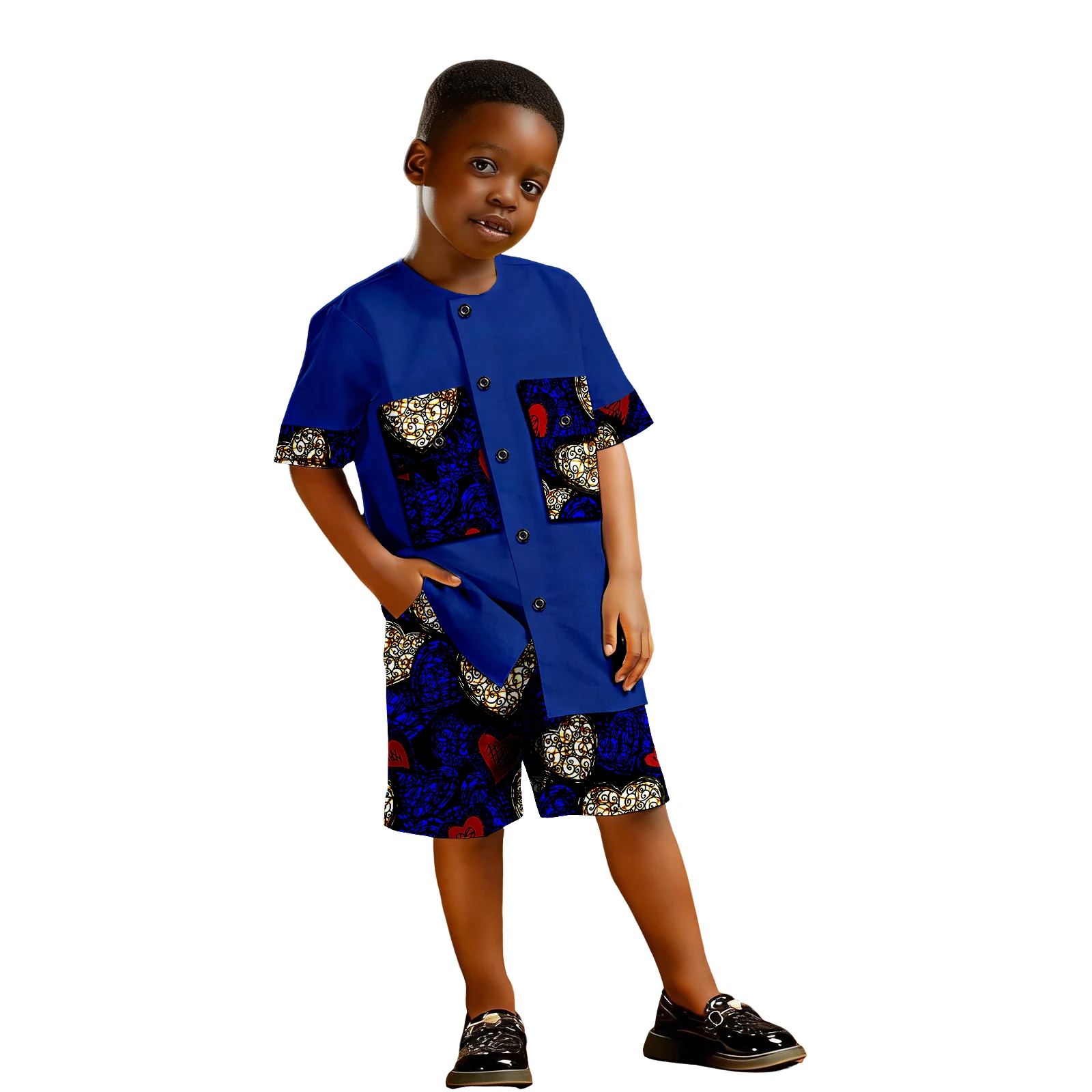 african-attire-for-boy-dashiki-ankara-kids-outfits-short-sleeve-nigerian-clothes-kids-2-piece-set