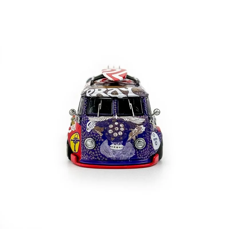 Liberty64 1/64 Nieuwe Volkswagen T1 Woodstock Rock Muziek Legering Speelgoed Motorvoertuig Diecast Metaal Model Geschenken