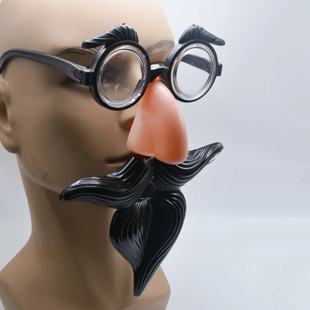 1pcs Bril Plastic Duurzaam Grappig Feestkostuum Accessoire Halloween Carnaval Nieuwigheid Gag Cadeau voor volwassenen Kinderen
