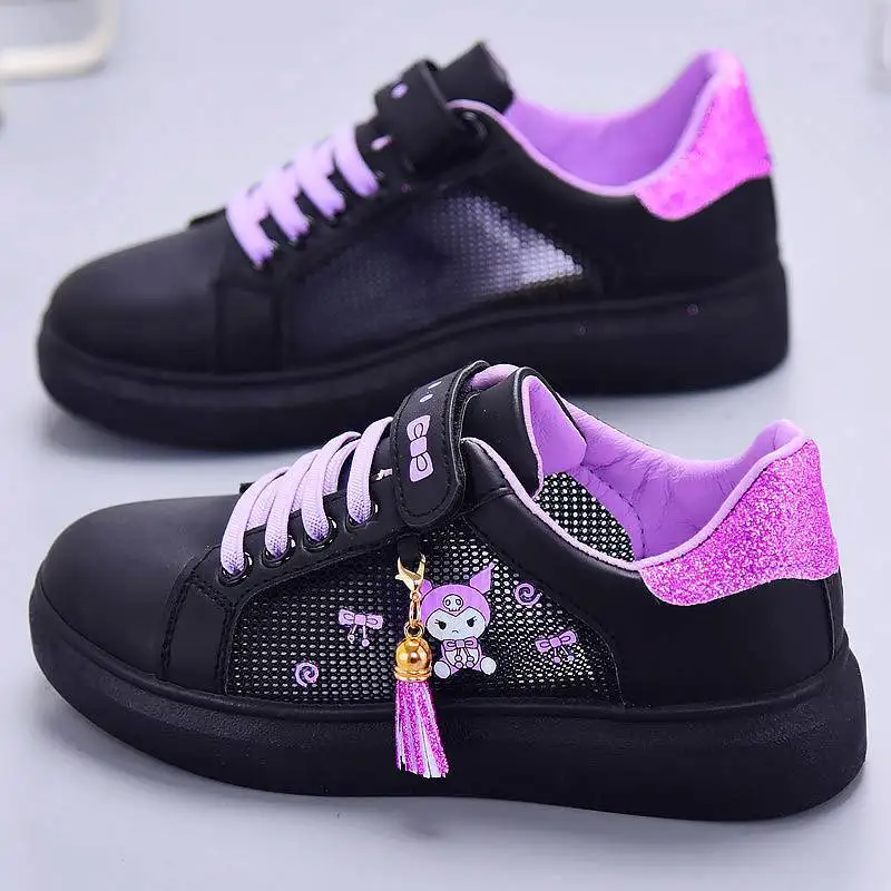 

Кроссовки с героями мультфильмов hello kitty, милые туфли для доски My Melody, повседневная обувь Sanrio kuromi, кроссовки для девочек
