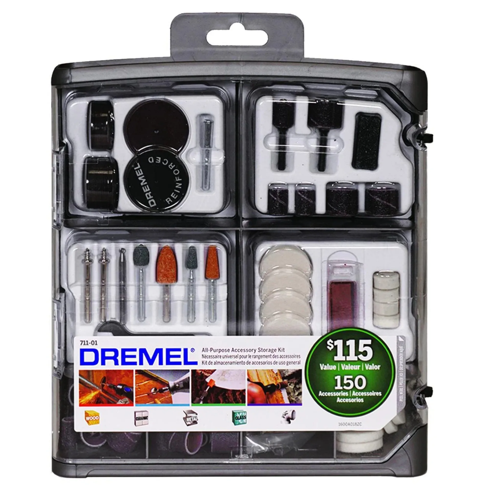 All-Purpose Rotary Tool Accessory Kit, 150 Pieces
