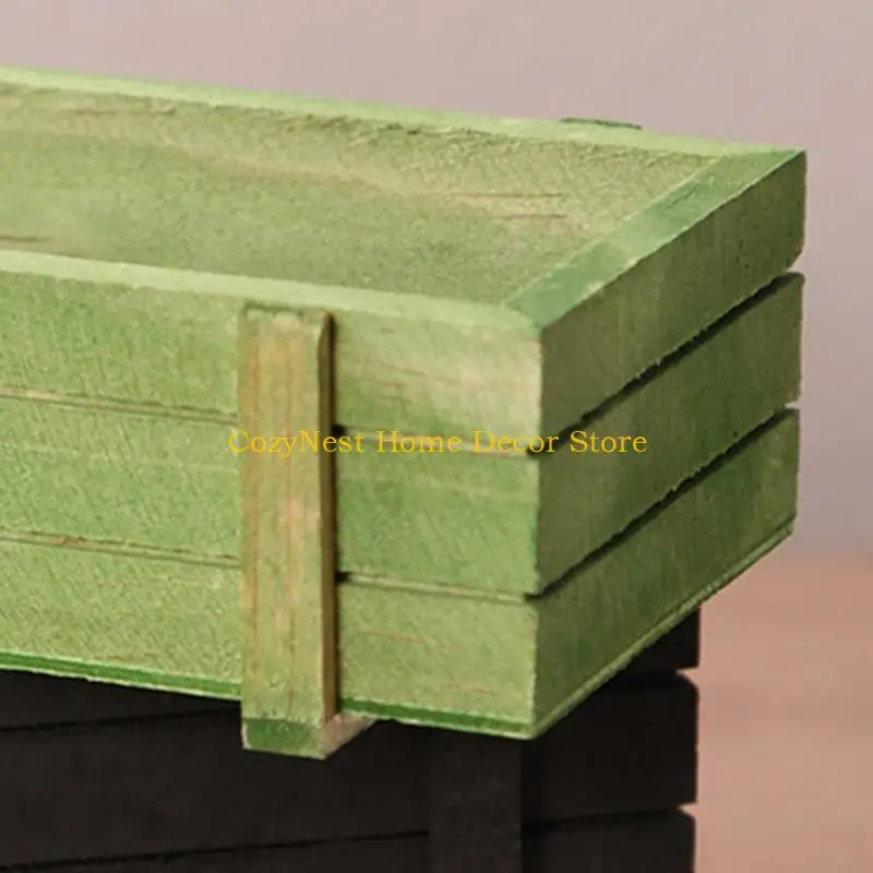 

92MF Sustainable Wooden Succulents Planter With Ventilation Slats Easy To Clean For Dry Climate Plant Home Gardening