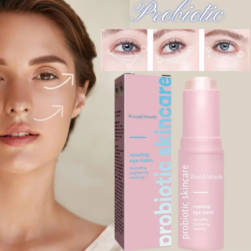 

Rosehip Retinol Eye Balm For Face Lifting Moisturizing Balm Stick probiotic Deep Hydration moisturizing Eye Care stick for women