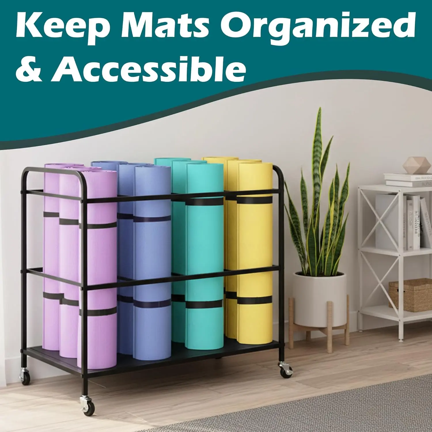Home Gym, Plastic, No Color Specified, With Wheels, All-in-One Organizer
