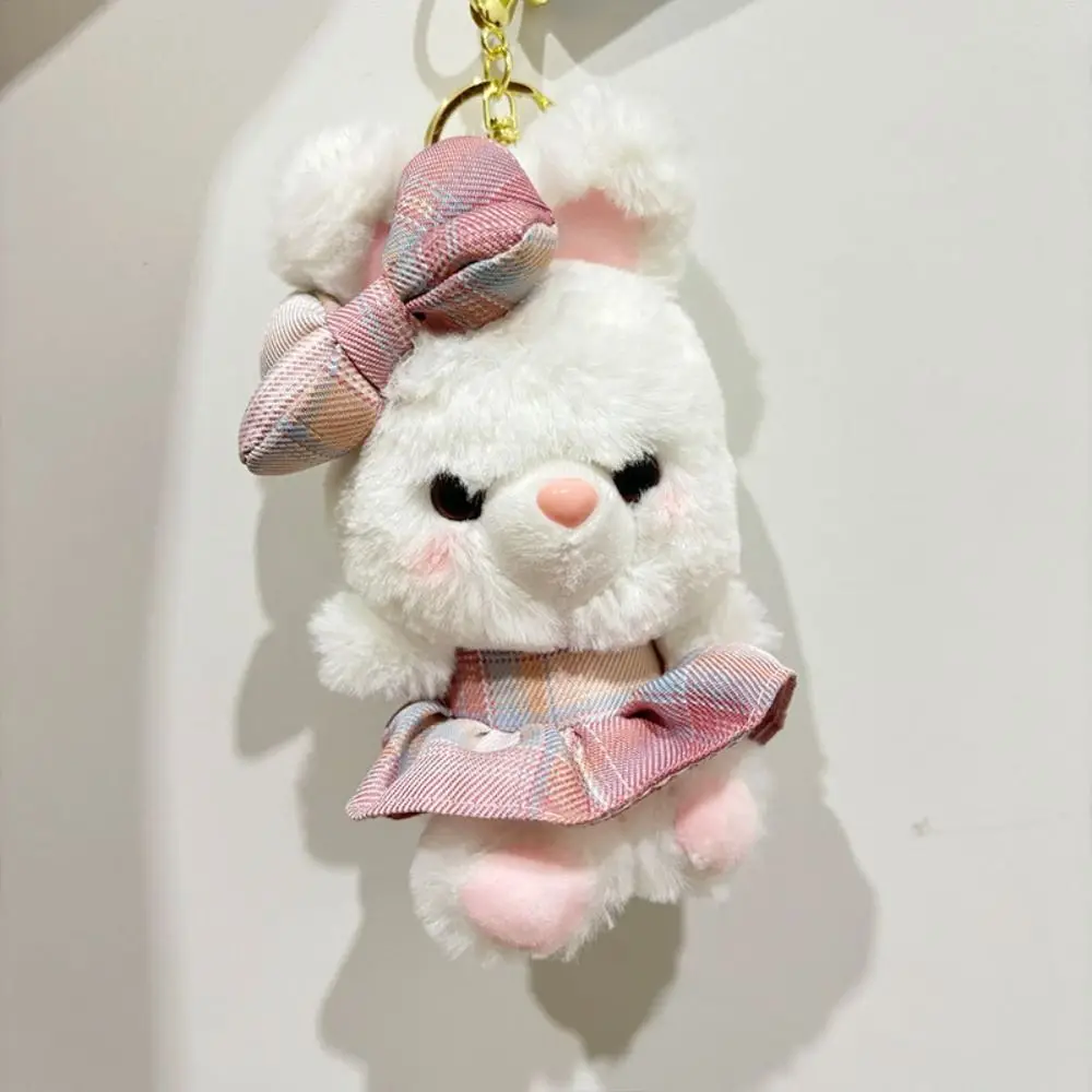 Fashion Cute Rabbit Keychain Creative Cartoon Stuffed Doll Bag Parts Accessories Backpack Pendant