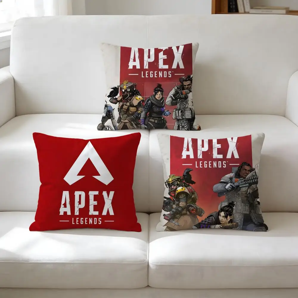 Video Game A-Apex Legends Cushion Cover Breathable Short Plush Pillow Case Wrinkle-Resistant Machine-Washable For Easy Care