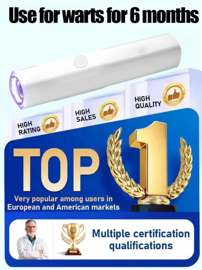 عرض ساخن لعام 2025، قلم الضوء الأزرق يحل الثآليل، أدوات العناية بالثآليل، للجنسين #2