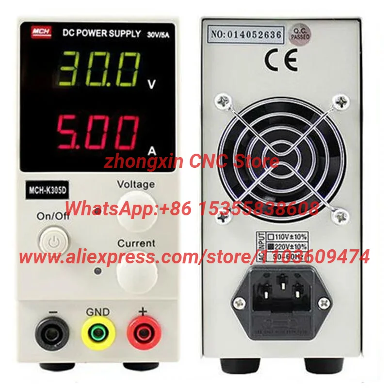 MCH-K305D New Mini Switching Regulated Adjustable DC Power Supply SMPS Single Channel 30V 5A Variable MCH K305D