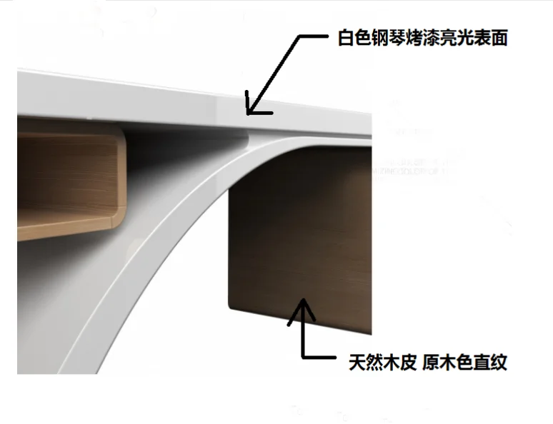 Computer desk, Nordic boss manager, special-shaped desk, paint desktop