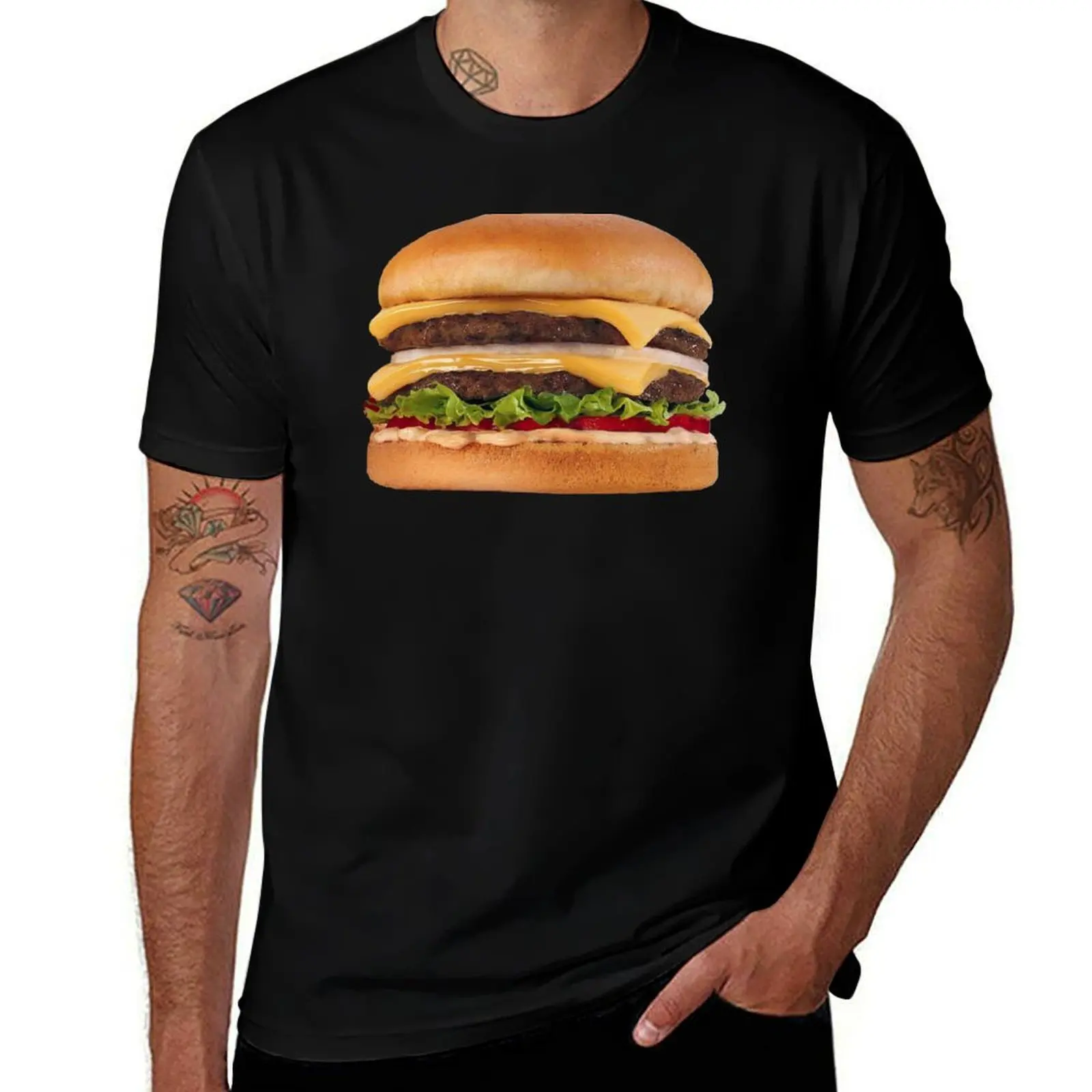 

Hamburger Double Double Animal Style Burger T-Shirt custom t-shirts shirts graphic tees oversizeds funny t shirts men