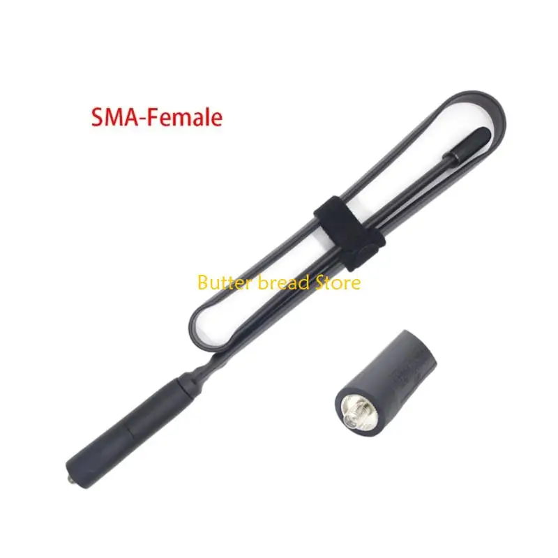W89C Antenas dobráveis ​​136-174MHz 400-520MHz com fêmea SMA para rádios retevis