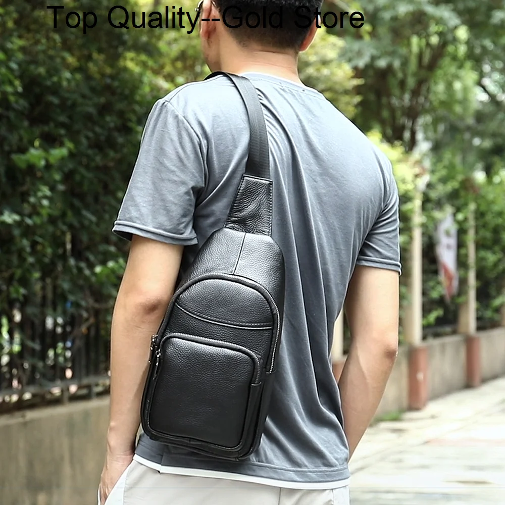 

Chest Sling Bag Men 's Shoulder Black Crossbody s for Messseger Designer Travel Daily Pack 20242