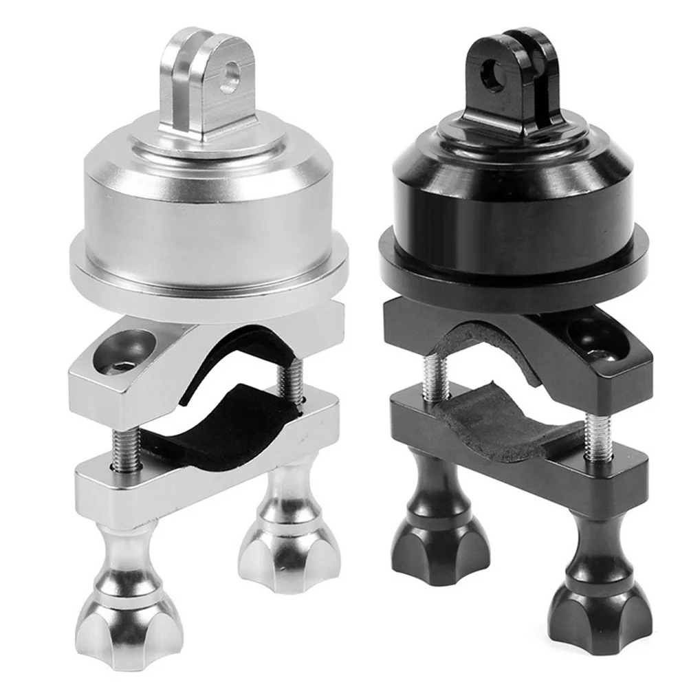 

360 Degree Rotation Handlebar Bike Mount Aluminum Alloy Clamp for Cameras Compatible Motorcycle Camera Holder