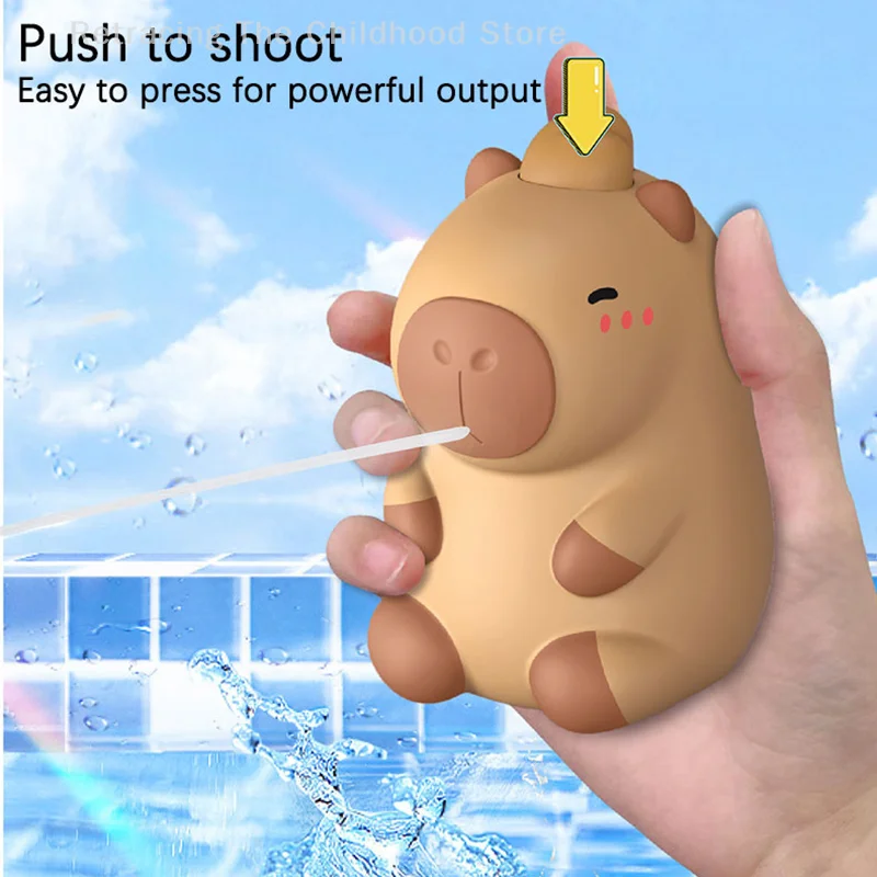 Capybara Wasserpistole Kinder Kawaii Sommer Outdoor Wasser Spritzen Kampfspielzeug Hof Pool Party Strandspiel Spielzeug