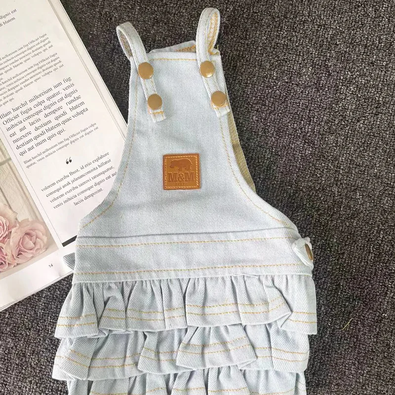 Small dog clothes soft pet clothing Puppy Jumpsuits Rompers Pets dress Dogs Costume Four Legs Pajamas Coat
