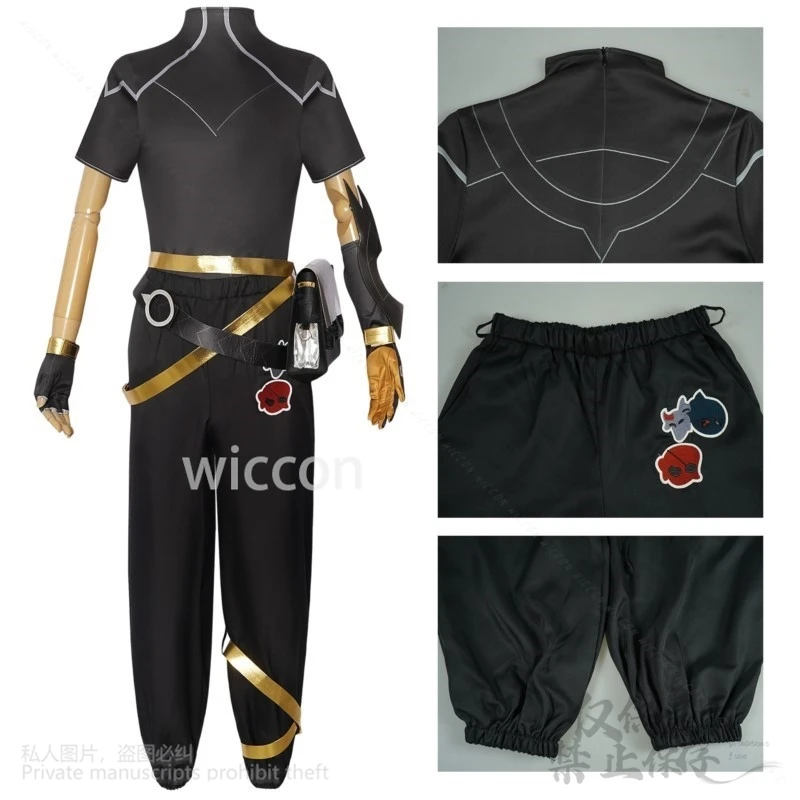 Anime Game LoL Cosplay Ezreal Roleplay HEARTSTEEL COSTUME T-shirt Pants Belt Wigs For Halloween Christmas Man Cos Customized