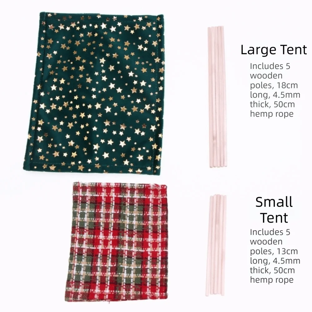 Scena piknikowa Mini namiot kempingowy Dekoracja świąteczna Symulowany namiot dla lalek na zewnątrz Realistyczny namiot ozdobny Miniaturowy model namiotu