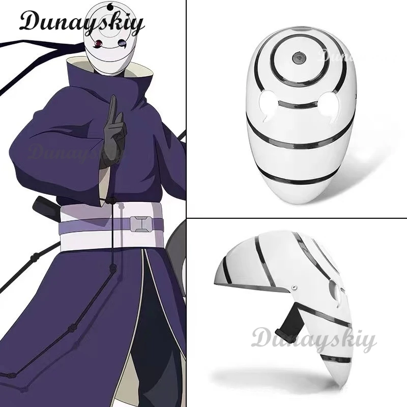Anime  Obito Cosplay Costume Wig Mask Shoes Carnival Halloween Party Costumes Outfit For Adult Full Face Resin Party Mask