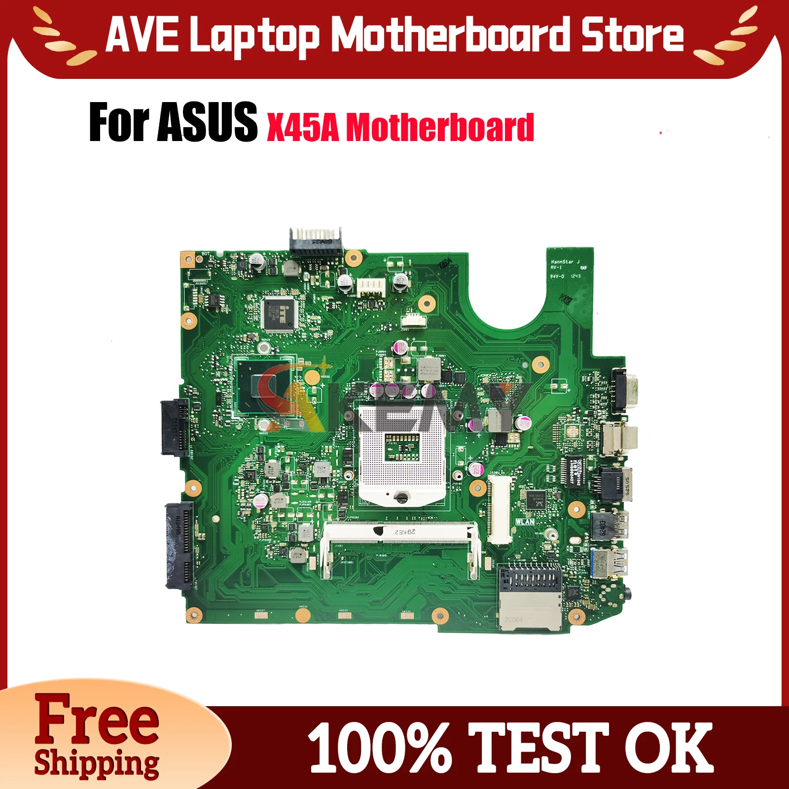 

Материнская плата для ноутбука X45A для ASUS VivoBook X45A X45A, материнская плата для ноутбука Цей товар в наличии, 100% тестирование, ОК, быстрая доставка