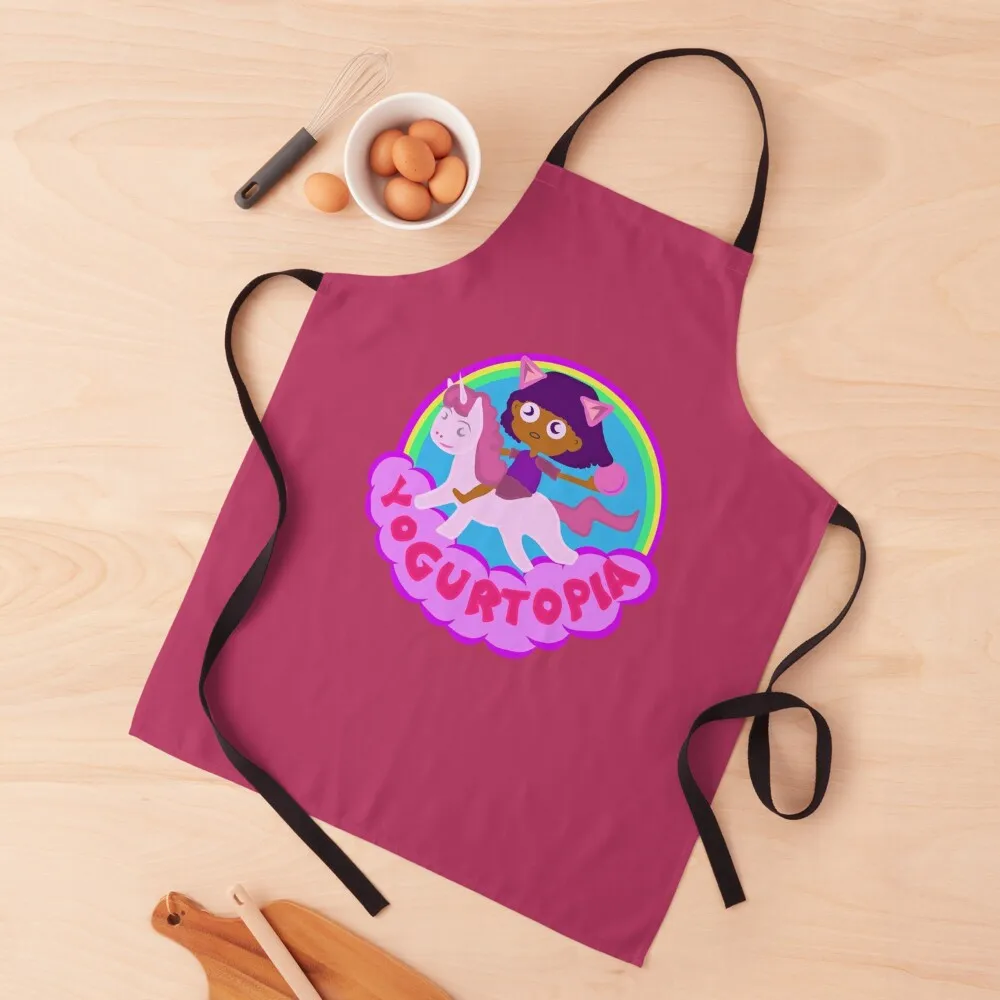 

Yogurtopia Logo - Teenage Bounty Hunters Apron women's kitchens Kitchen Women Apron