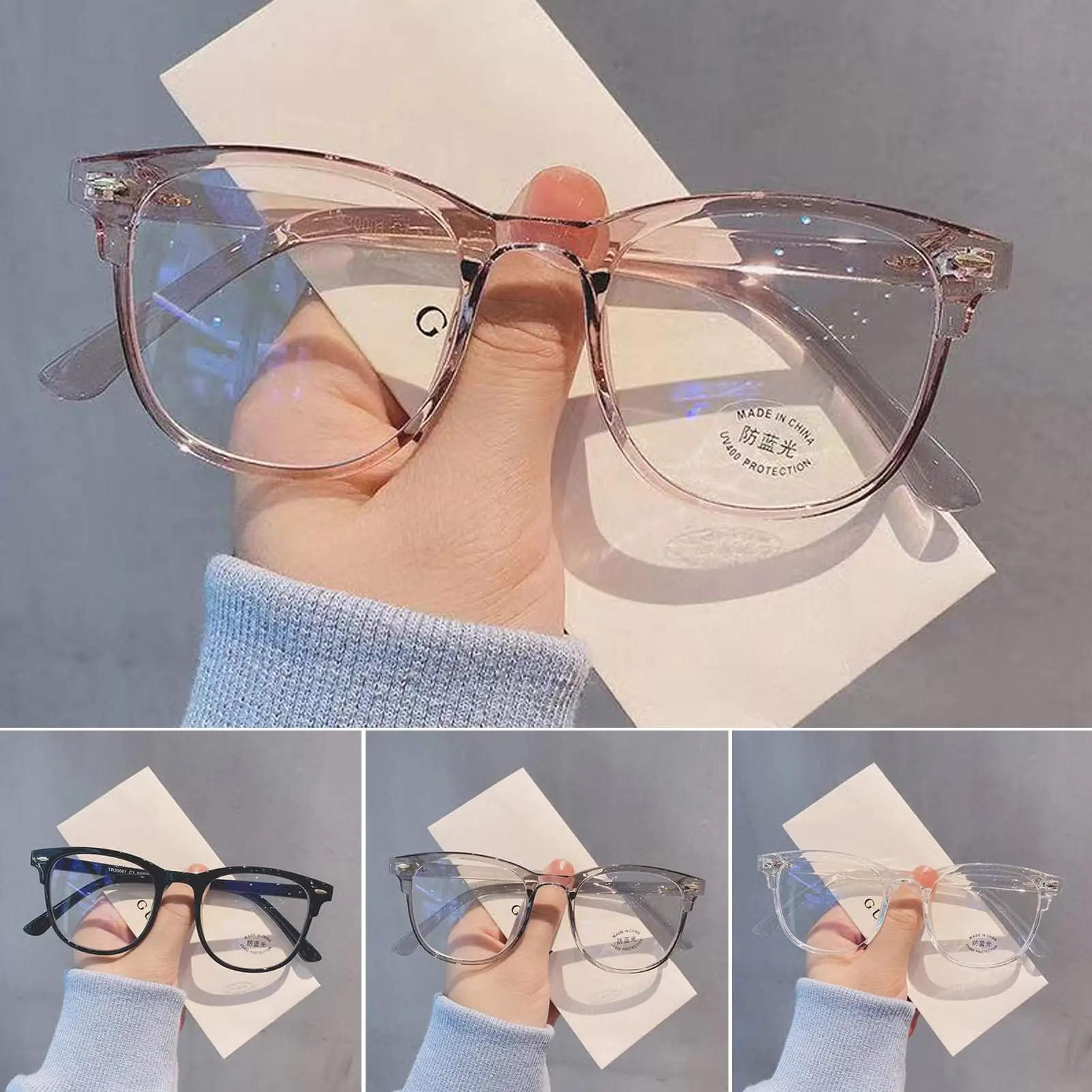 Computer Glasses for Women Men Fashion Women\'s Anti Blue Light Glasses Simple Style High Clarity Eye Protection Eyewear