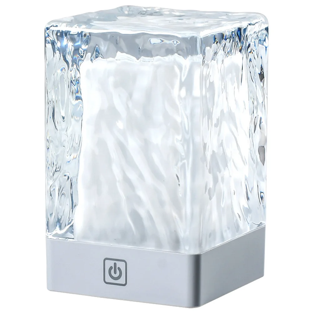 Modern Minimalista Night Light Toque, Crystal Clear Candeeiros De Mesa, Quarto Luz De Cabeceira, Luxo Ins Light