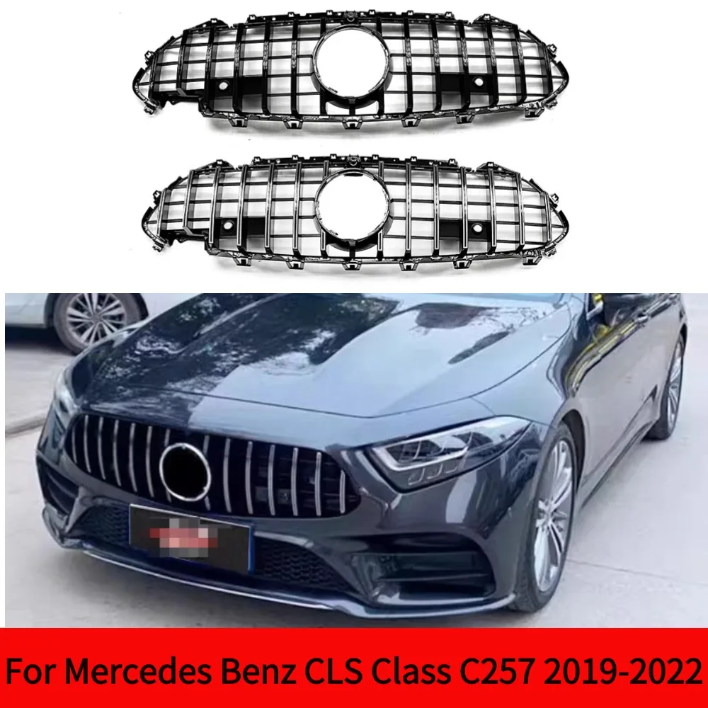 

perfect matching 2019-2022 For Mercedes Benz CLS Class C257 Sedan CLS350 CLS450 CLS53 GT Style Front Bumper Grille decorative