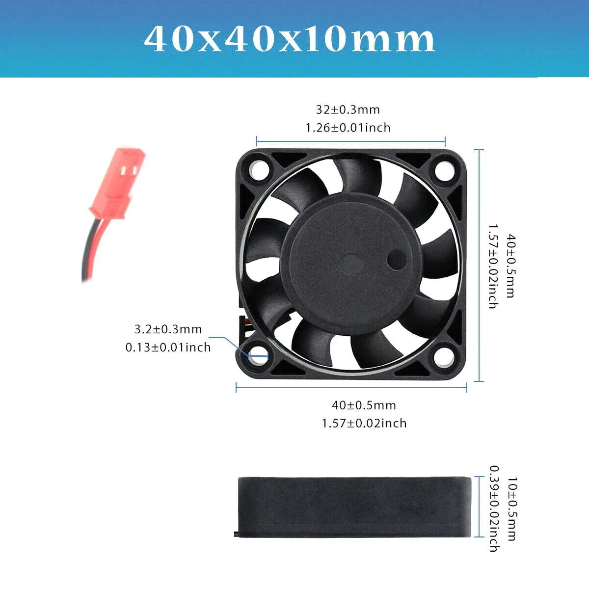 新しい 5V-7V 150A DC モーター ESC 3010 4010 ファン 25/30/40 ミリメートル XERUN EZRUN QUICRUN ESC RC モデル車部品 jst プラグ