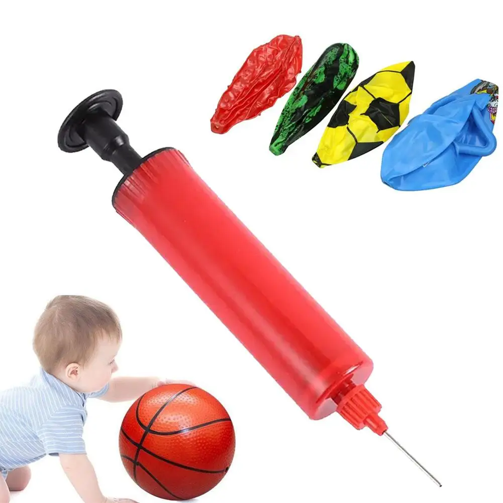 Willekeurige Kleur Bal Opblaaspomp Voetbal Voetbal Basketbal Draagbare Lucht Inflator Sportballon Accessoires Pompen Mini U4n1