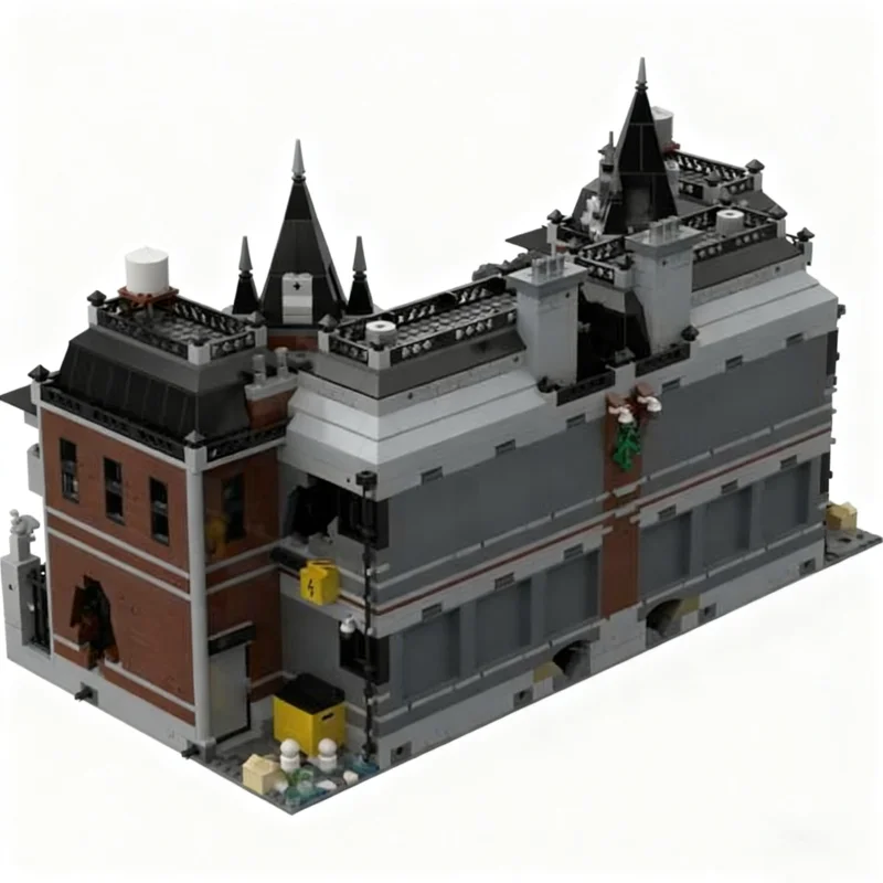 5906pcs MOC Arkham Double The Trouble Super Model Building Christmas Gifts Blocks Architecture Assemble Toy Brick Kids Birthday