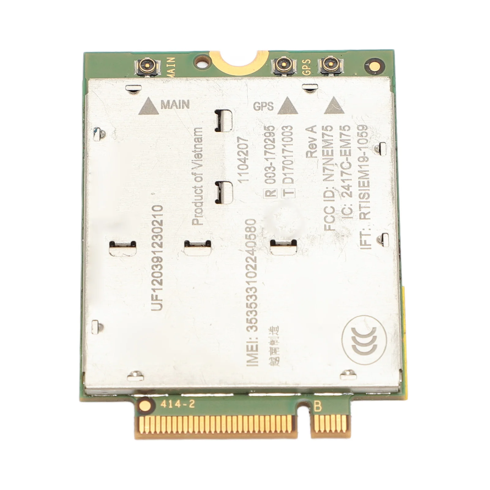 

4G LTE Module Wireless EM7565 1104207 PCI Express M.2 Cat 12 High Speed 4G LTE Network Card for NGFF M.2 Interface Laptop