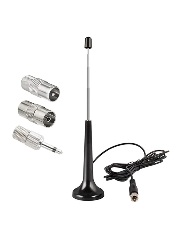 مكاسب عالية هوائيات FM تلسكوبية 75 أوم داخلي هوائيات راديو FM DAB راديو استبدال هوائي لاستقبال ستيريو المنزل #5