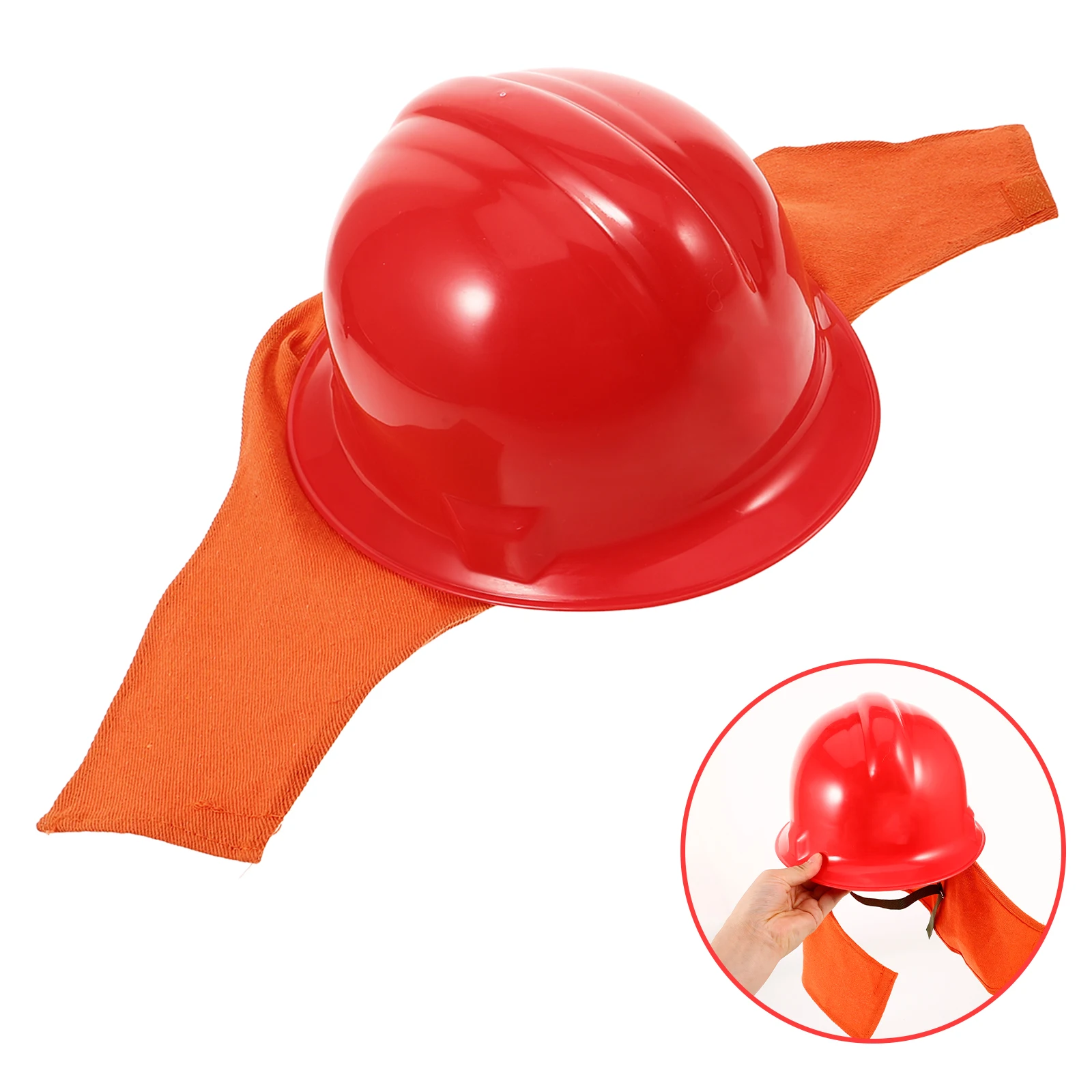 

Firefighter Cosplay Fireman Hat for Kids Adults Red Plastic Material Role Play Dress Up Props Stage