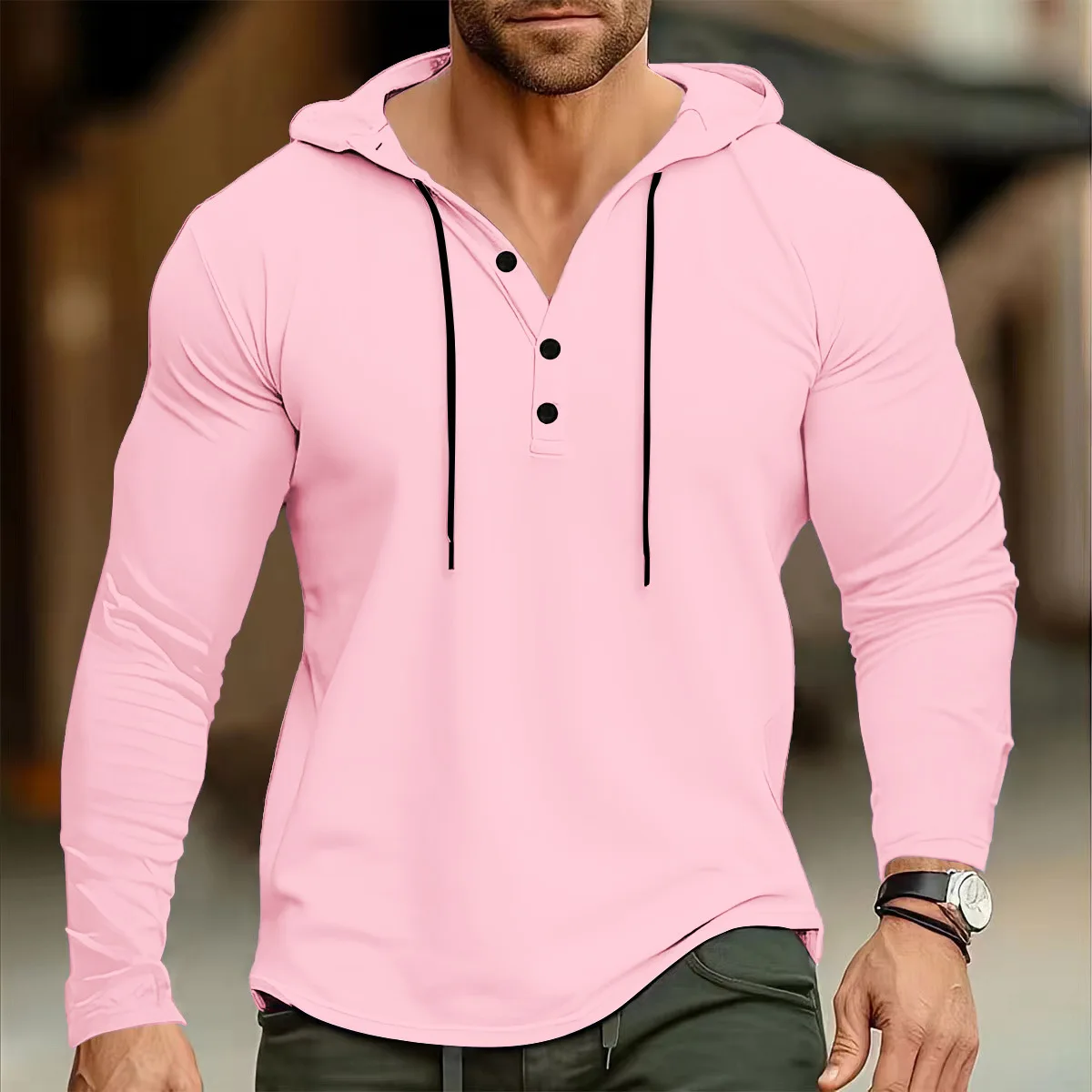 Sun Protection T-Shirts Mens Long Sleeve Hoodie Casual UV-Proof T-Shirts Breathable Lightweight Quick Dry T shirts