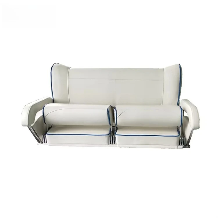 

Customized love seat double seat yacht back chair, ex-factory price PU material steel hinge, marine