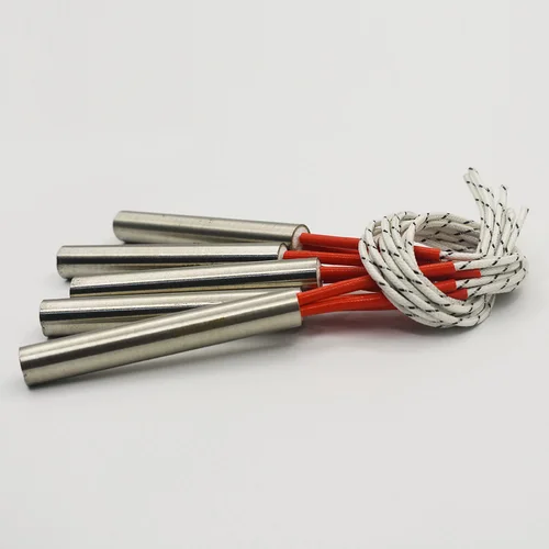 Calentadores de cartucho de molde eléctrico de 220 V Diámetro del tubo de 12 mm. 50/60/80/100/120/150/200 mm de longitud Elemento calefactor Tubular cilíndrico 5 piezas