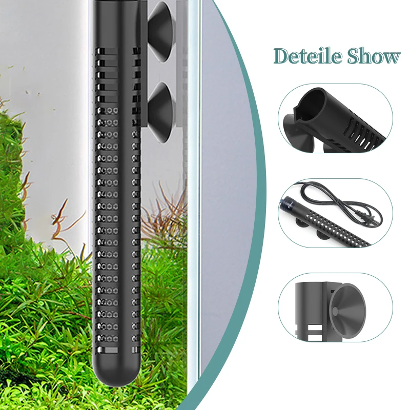 

1PC Aquarium Heating Rod Sleeve Fish Tank Submersible Heater Protective With Suction Cups Heater Guard Protector Accessories
