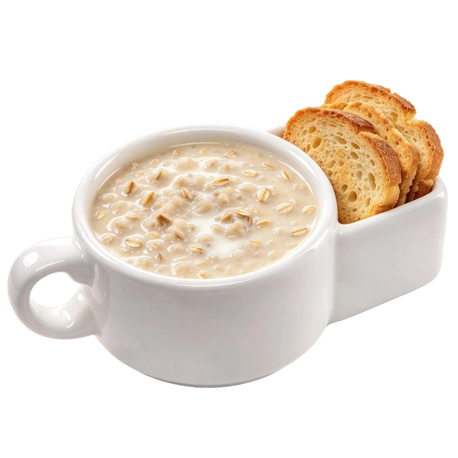 Chip Dip Bowl Decorative Ceramic Divided Bread Holder Serving Dish Soup Cereal Mug Combination Microwave Heated Breakfast Bowl
