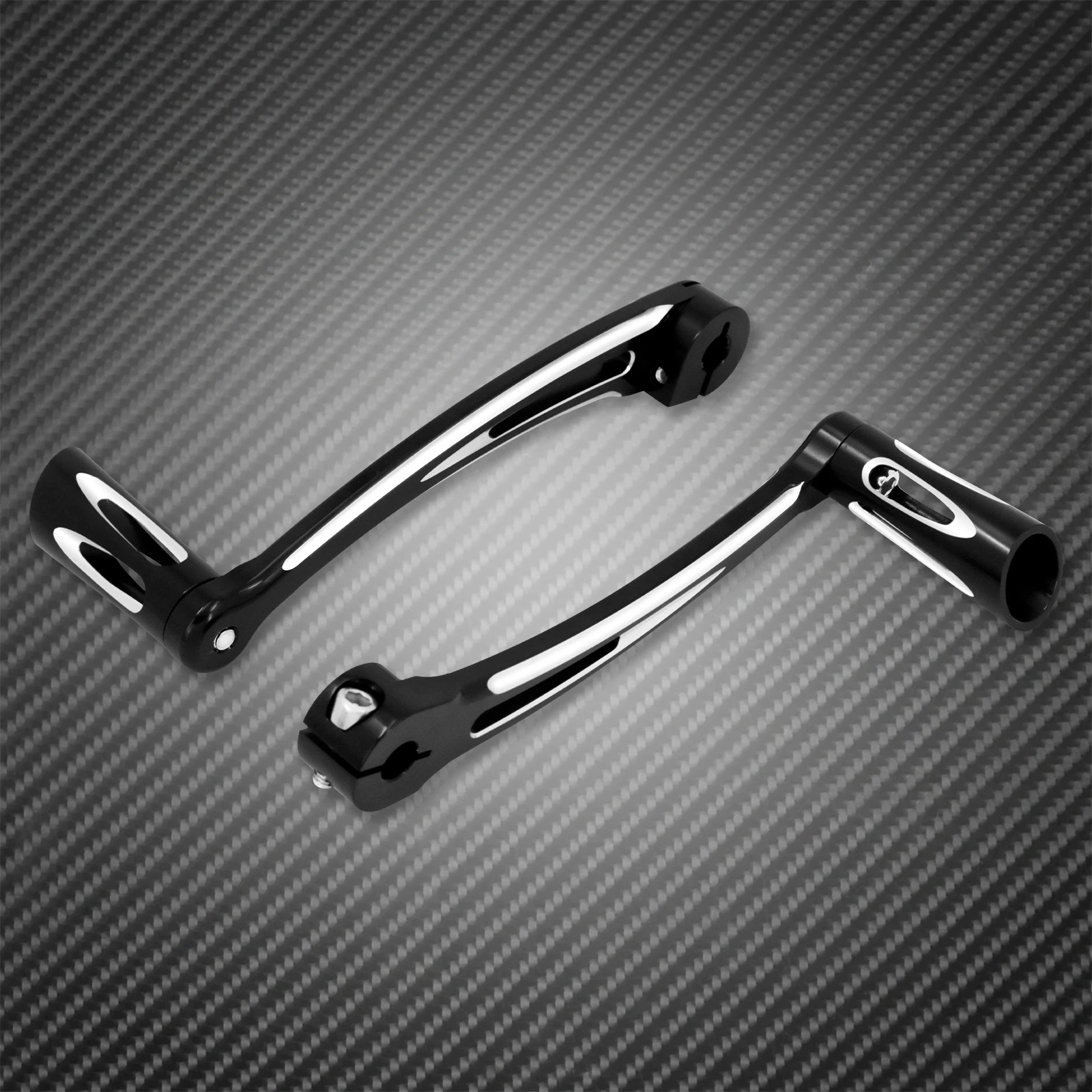 Motorcycle CNC Heel Toe Shift Lever W/ Shifter Pegs Black For Harley Touring Electra Street Trike Glide Softail Fatboy Dyna FL