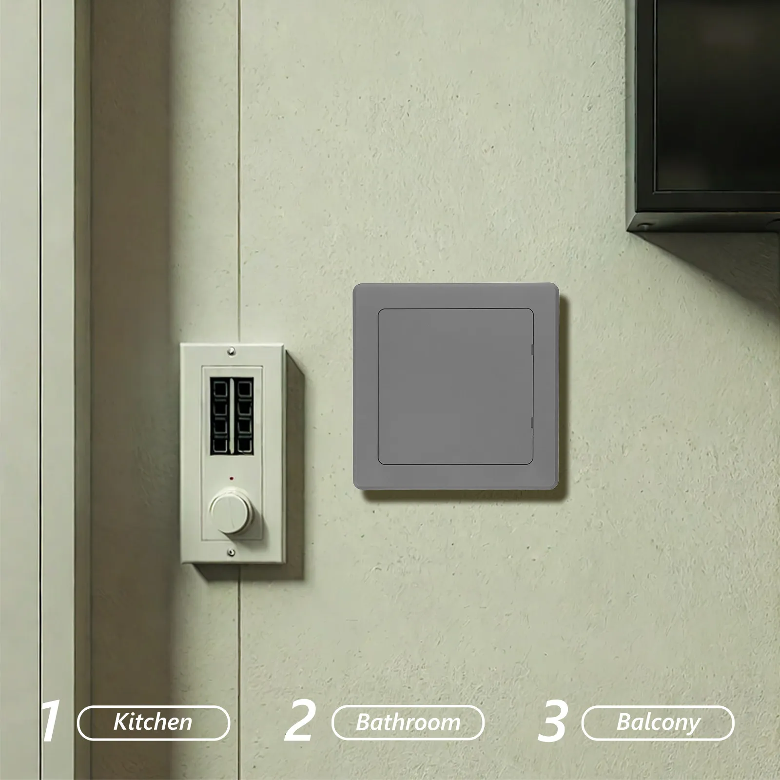 Access Panel Cover Adhesive Ceiling Patch Panel 20x20cm Decorative Plumbing Service Cover for Drywall Home Renovation