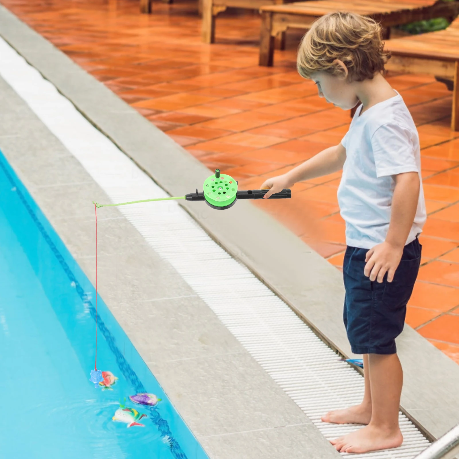 

s Children Fishing Rod Lightweight Compact Ice Angling Pole Anti Handle Kids Toy Mini Travel Fishing Set High