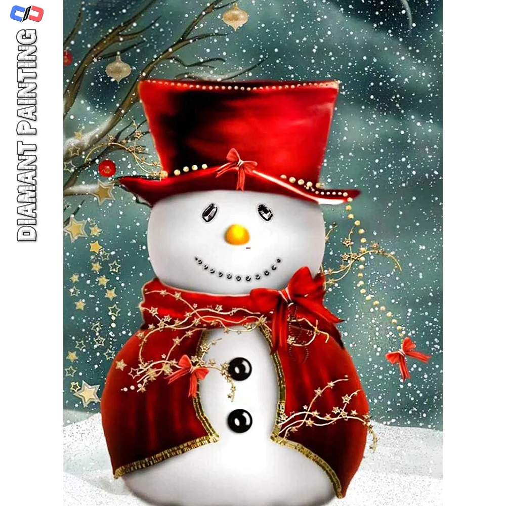 New Arrival Winter Diamond Painting Christmas Gift 5D DIY Mosaic Diamond Snowman Embroidery Complete Kit Creative Wall Decor Art