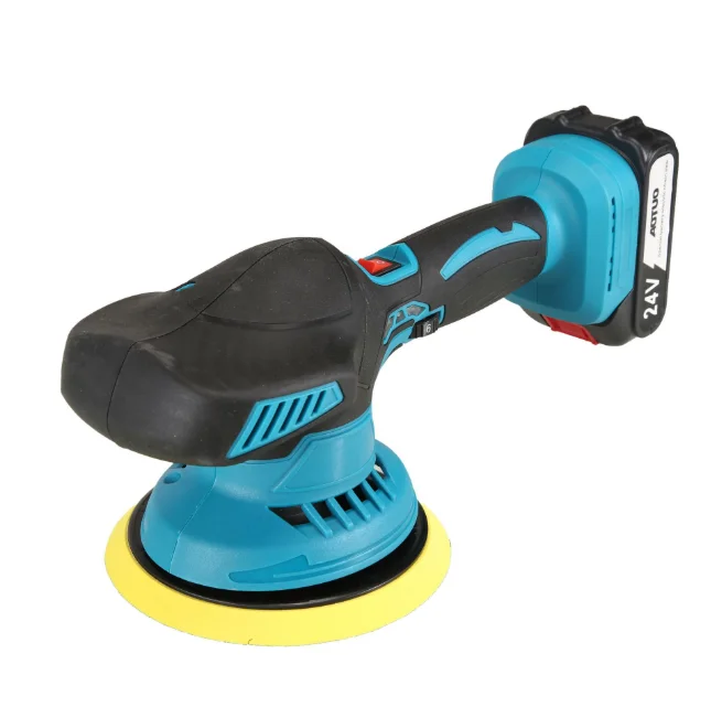 Industrial grade electric rotary cordless automatic waxing and polishing machine, battery powered rail type