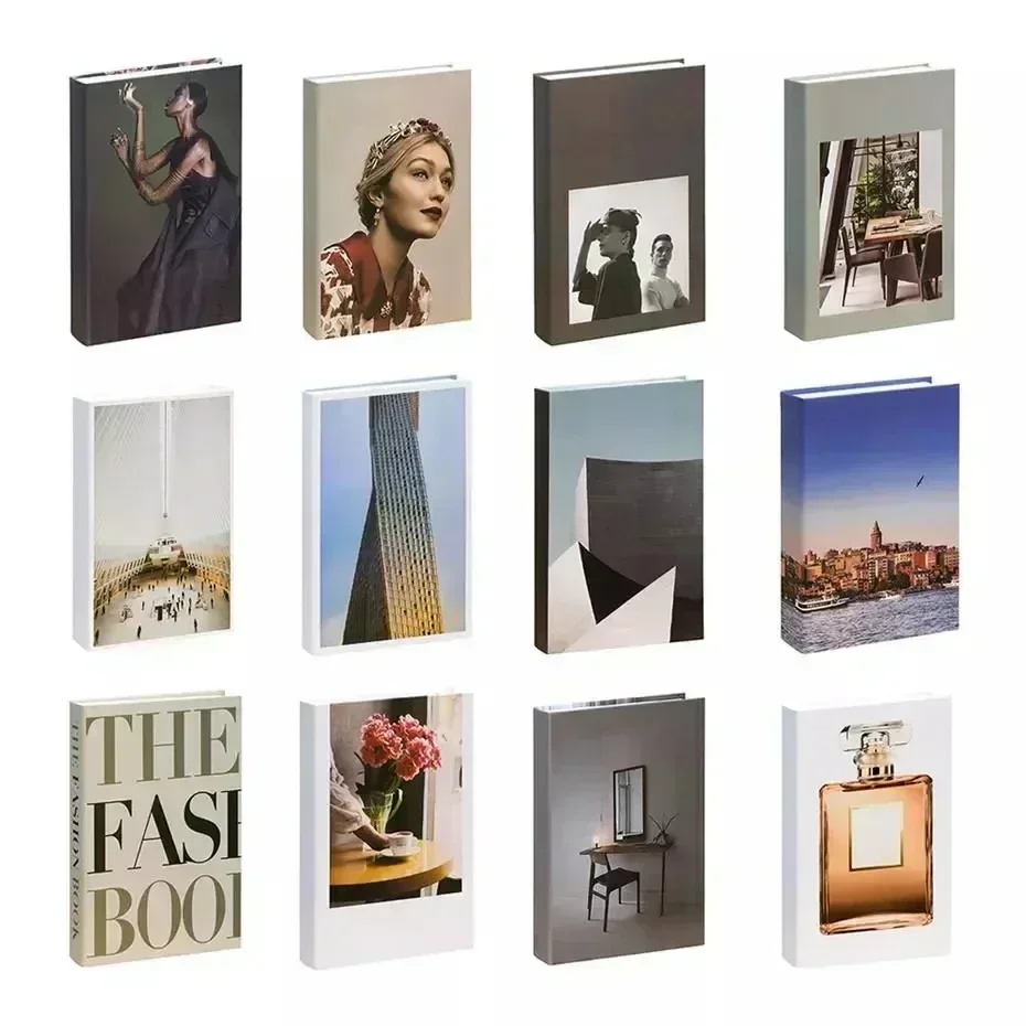 Fake Books Decoration For Home Decorative Books Modern Simulation Fashion Book luxury Home Decor Club Hotel Model Room Soft