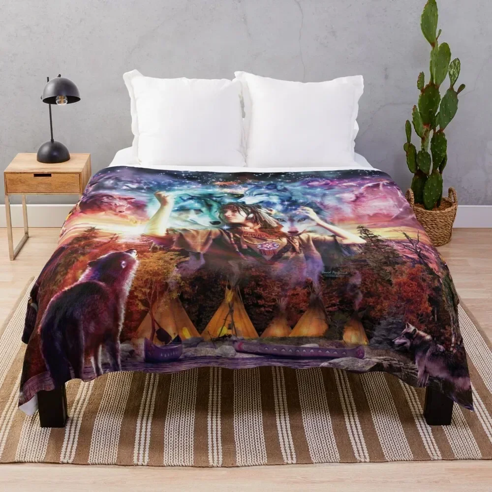 

Wolf Maiden Throw Blanket Blankets For Baby Quilt Baby Blankets Sofas Of Decoration Blankets