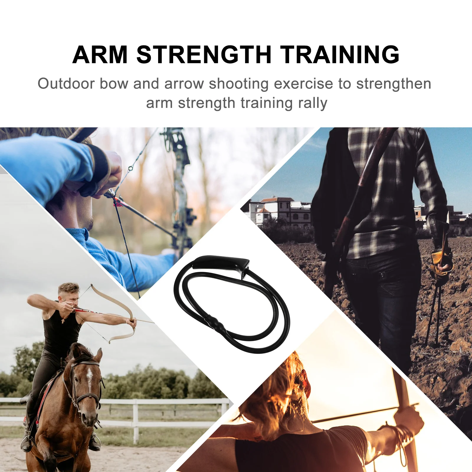 

Archery Draw Trainer Training Equipment Stretch Band Arrow Puller Workout Bands Bow Exerciser Resistance