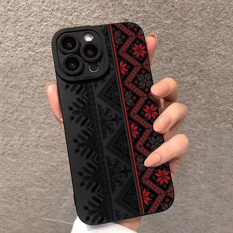 Vintage Totem Painting Matte Silicone Phone Case For iPhone 16 11 12 13 14 15 17 Pro Max XR XS 7 8 Plus SE2 16E Soft Back Cover