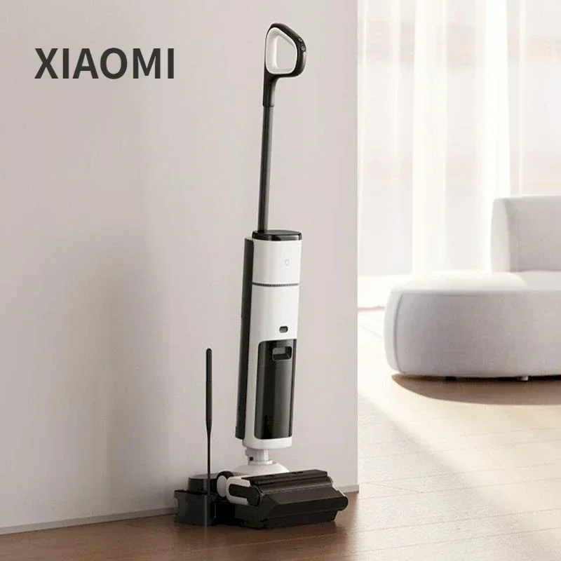 New Xiaomi Hot Drying Wireless Floor Scrubber 2 Suction Drag and Wash Integrated Machine Self-cleaning Vacuum Cleaner 4000mAh